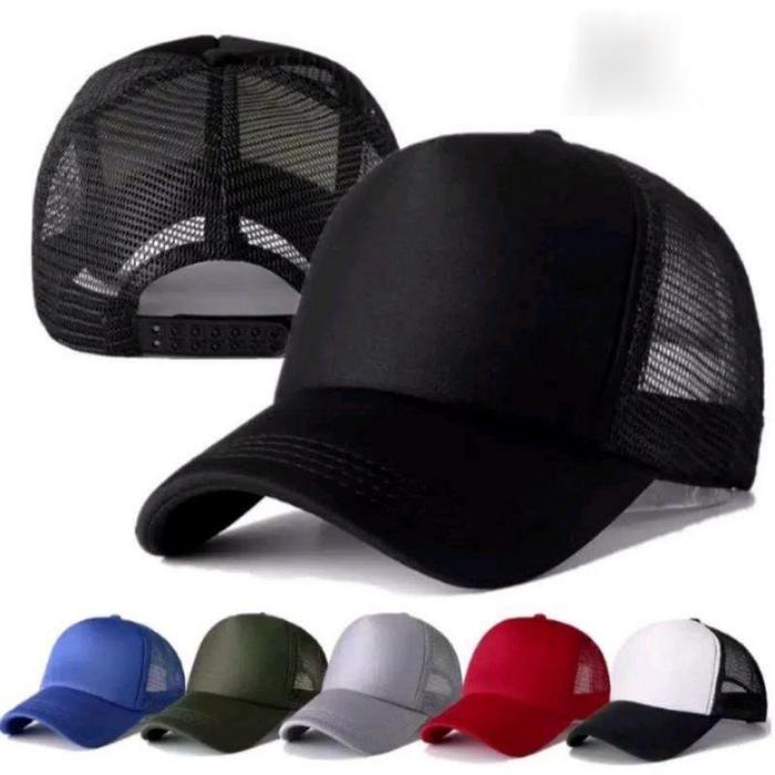 Topi Jaring Polos Bahan Kain Lembut&Halus Dewasa