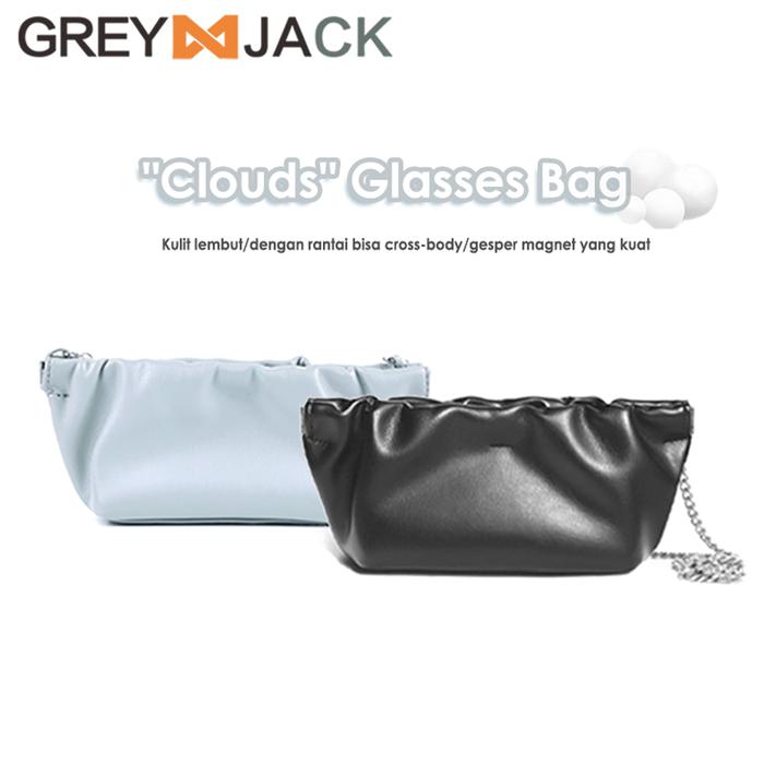 Grey Jack Tas Kacamata/Glasses Bag Bahan Pu Leather Simple Keren SL-3