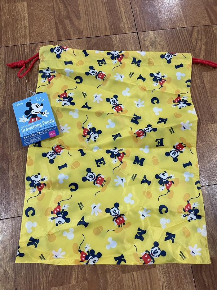 Disney Mickey Mouse Drawstring Pouch ORIGINAL DISNEY