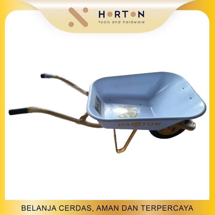 HASSTON Gerobak Dorong Bak Plastik / Angkong Plastik/ Troli Pasir