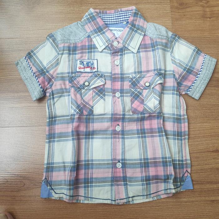 Gingersnap original kemeja anak kotak/kemeja gingersnap 24m - preloved