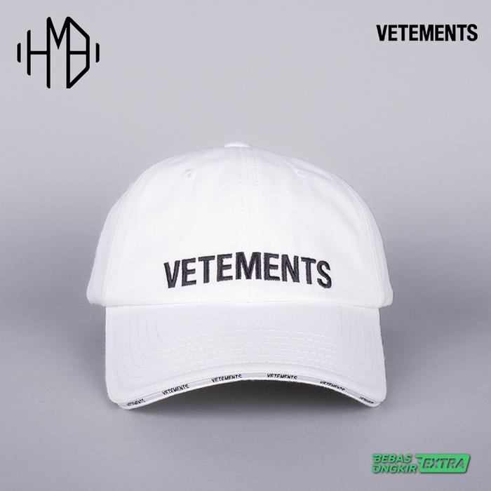 Vetements Logo Cap White