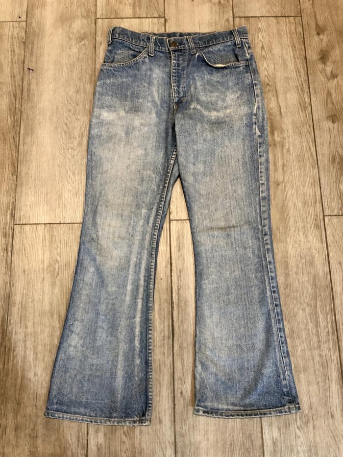 Levis vintage orange tab 70s 646 boot cut flare jeans bukan 517 rare colletible denim Waist Pria Cel