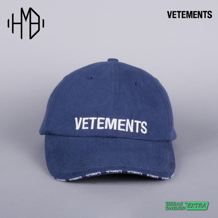 Vetements Logo Cap Navy