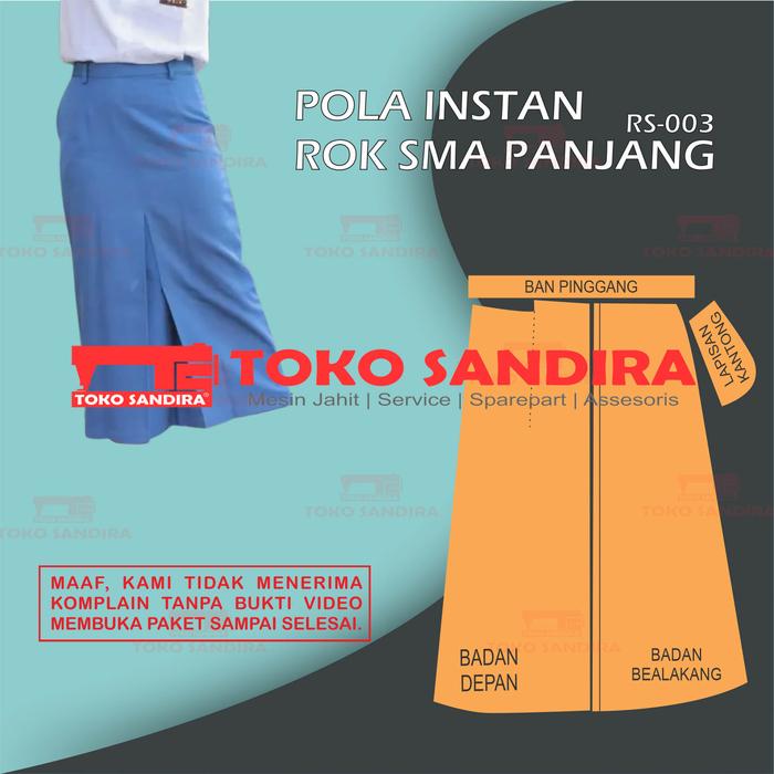 pola rok sma/pola instan rok semi/pola rok wanita/pola rok