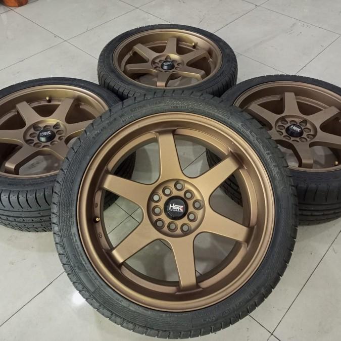 velg mobil te37 tokyo hsr ring 18x8 5x100/120 bmw avanza new