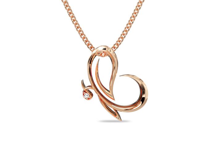 Fifth Bloom Signature Diamond Pendant