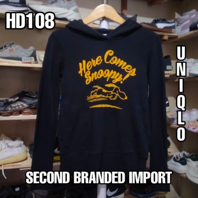 HOODIE HITAM SECOND BRANDED IMPORT