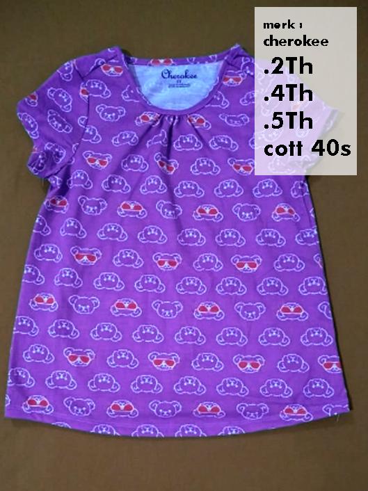 kaos anak perempuan sisa export branded