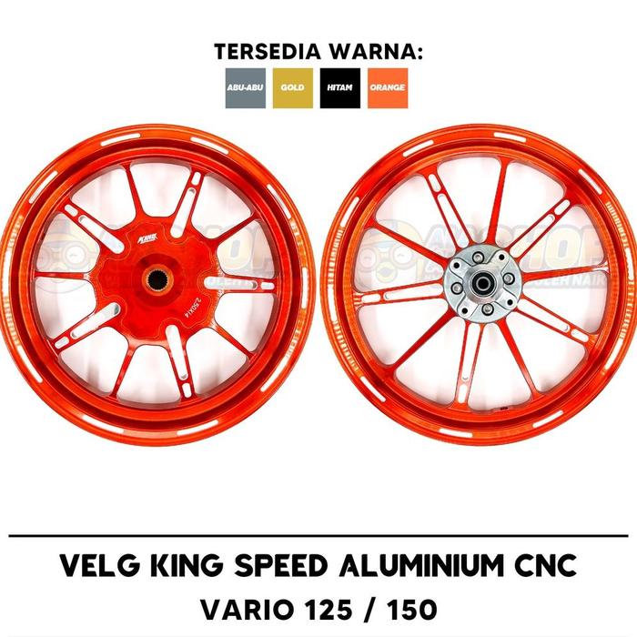 Baru Velg King Speed Vario 125 / 150 KingSpeed Aluminium CNC