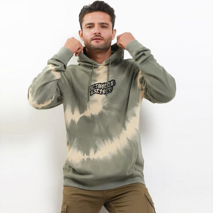 Jaket DC Shoes Mens RAISER HOODIE Olivine Tie Dye ORIGINAL