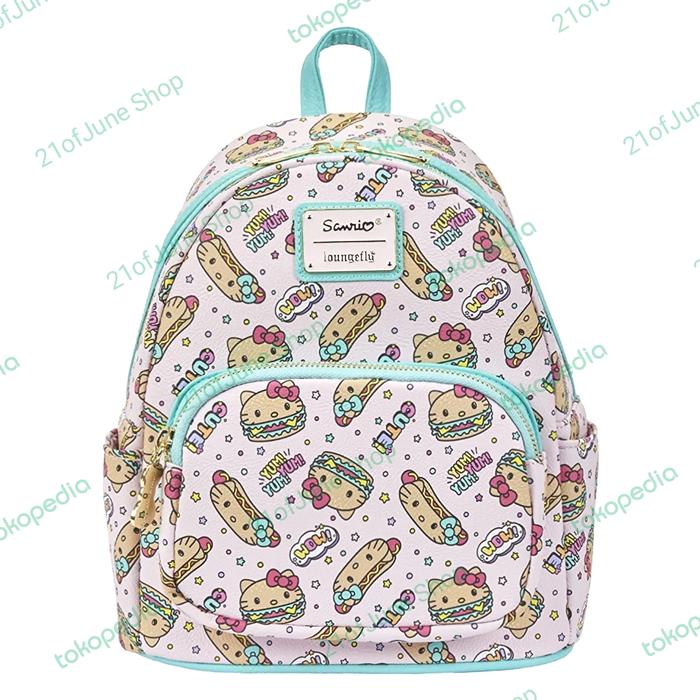 Loungefly Sanrio Hello Kitty Burger AOP Mini Backpack