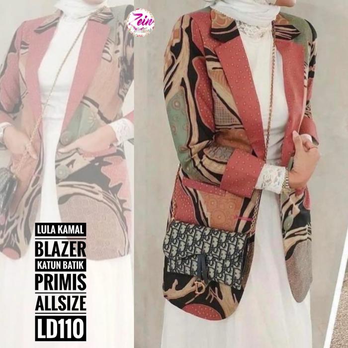 Baju Batik Wanita Blazer Jas Modern Lk2 -Zn