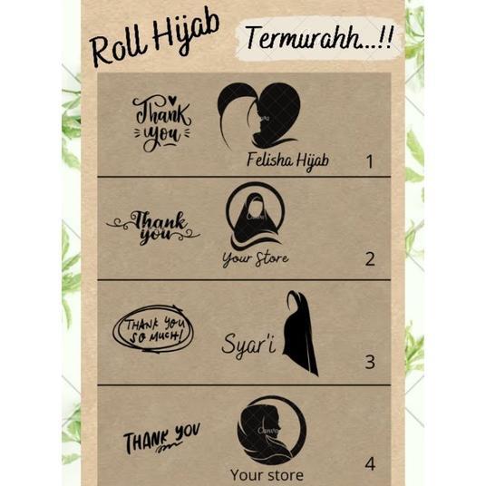 Roll Hijab/ Hijab Roll/Label Hijab/ Label Roll Hijab/ Roll Label