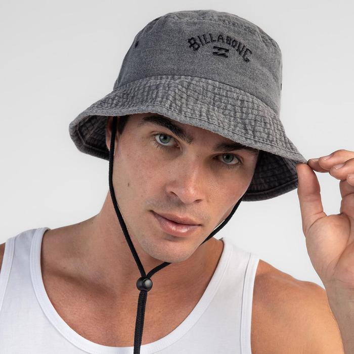 Topi BILLABONG Peyote Hat Rimba Bucket Washed Grey Black ORIGINAL