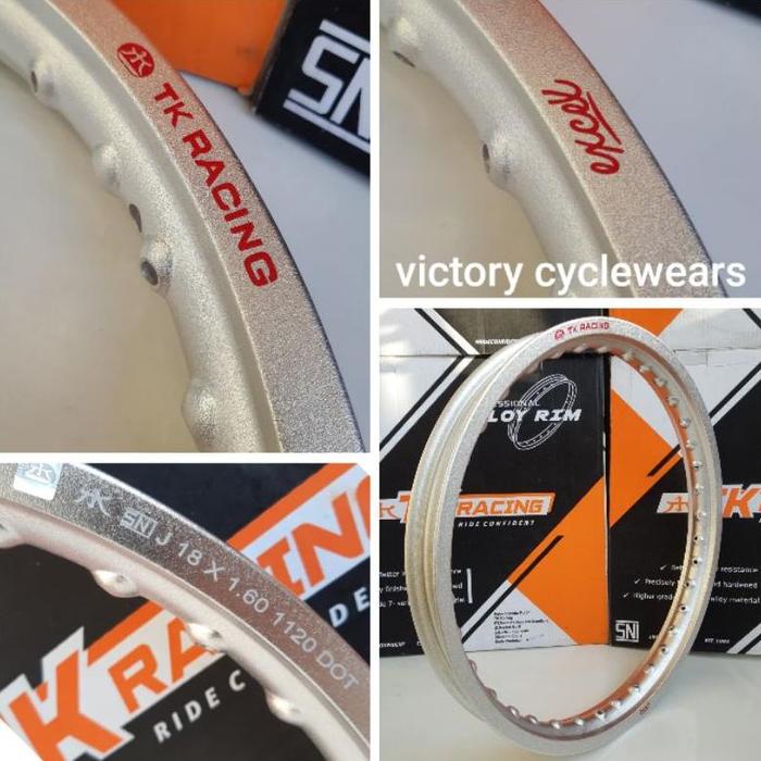VELG TK RACING 18 x 160 EXCEL KULIT JERUK PER 1 PCS ( SATUAN )