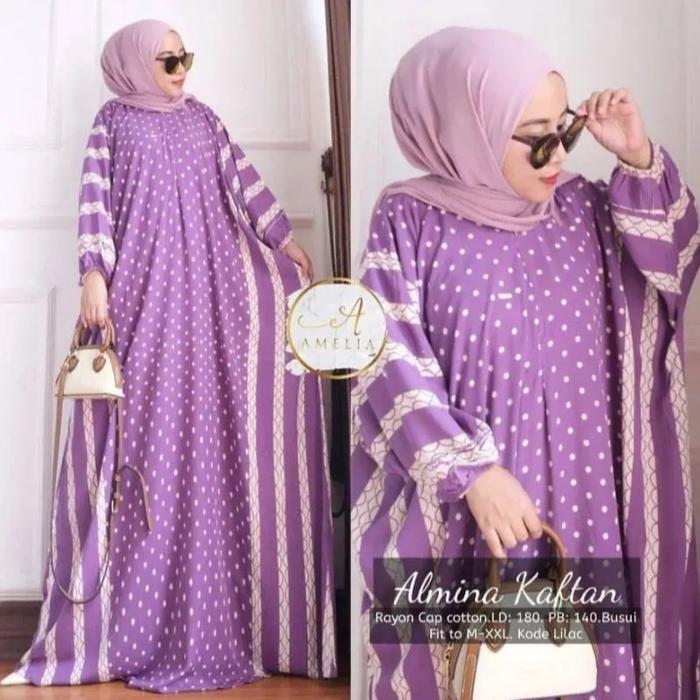 BILLION KAFTAN ALMINA//KAFTAN SUPER JUMBO LD 150 CM//KAFTAN BUSUI