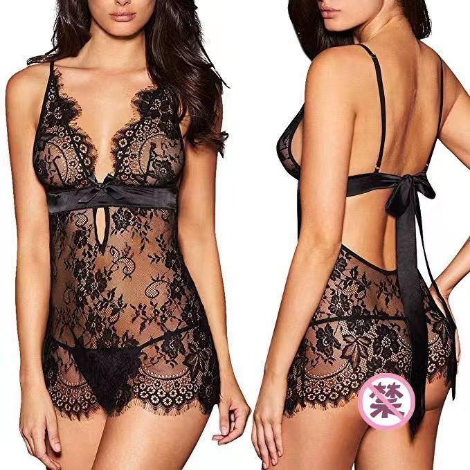Lingerie Sexy / Baju / Pakaian Tidur Wanita Seksi Transparan Impor L06