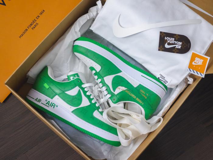 Nike Air Force 1 x Louis Vuitton Green | LV made in italy