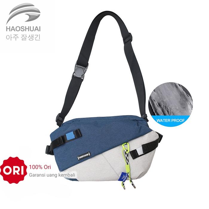 HAOSHUAI 1811 Tas Selempang Pria Tas Travel Pria Waterproof Anti Air
