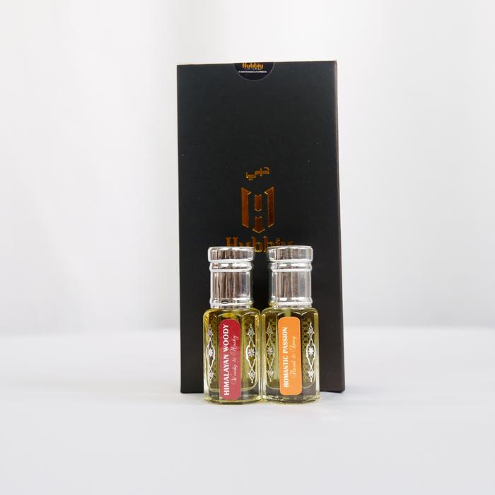 Hubbiy Parfum Couple - Himalayan Woody & Romantic Passion Regular Box