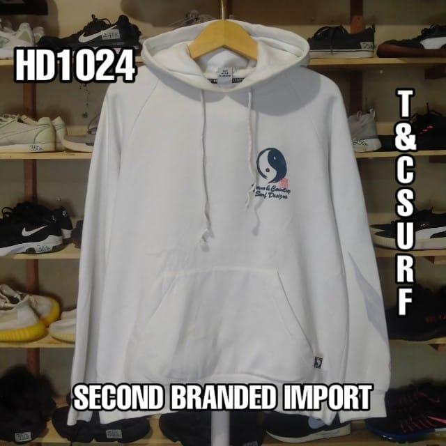 HOODIE PUTIH SECOND BRANDED IMPORT