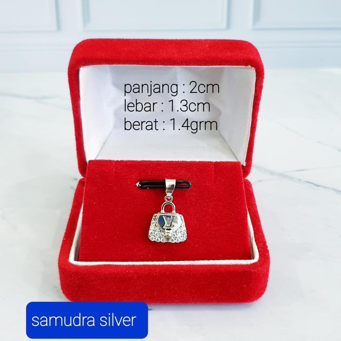 liontin tass LV perak/silver925 1.4