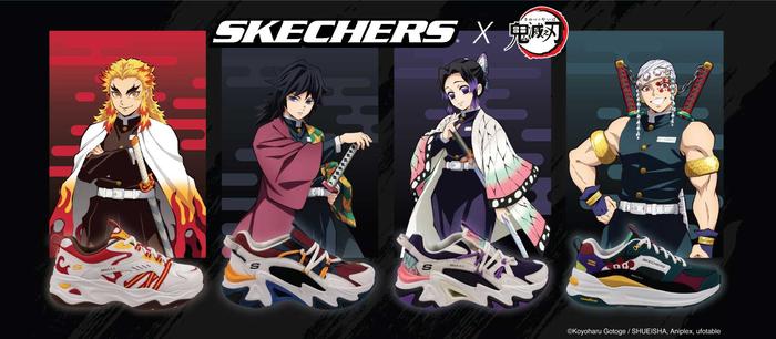 Sepatu Sport Casual Official Anime SKECHERS x Demon Slayer - Hashira