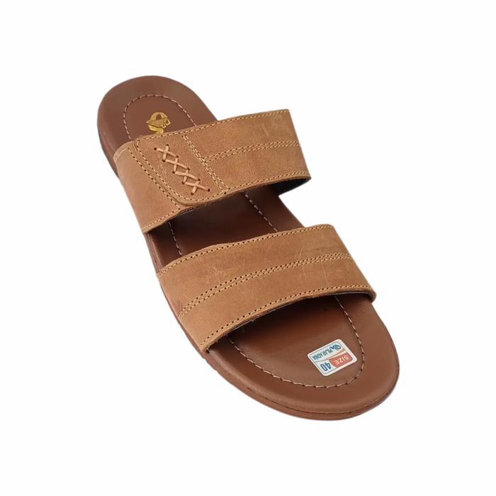 SANDAL KULIT PRIA,SANDAL KULIT TRENDI,SANDAL KULIT SLOP,SANDAL KULIT