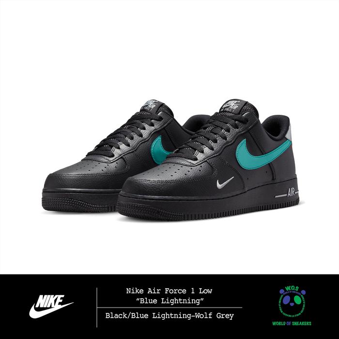 Nike Air Force 1 Low “Black Blue Lightning”