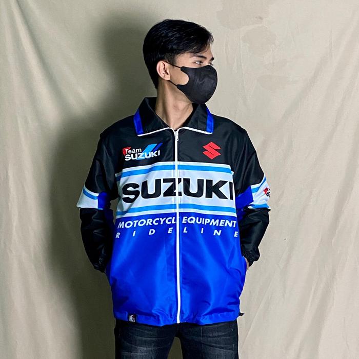 Jaket vintage 90s team suzuki racing sunmori motogp