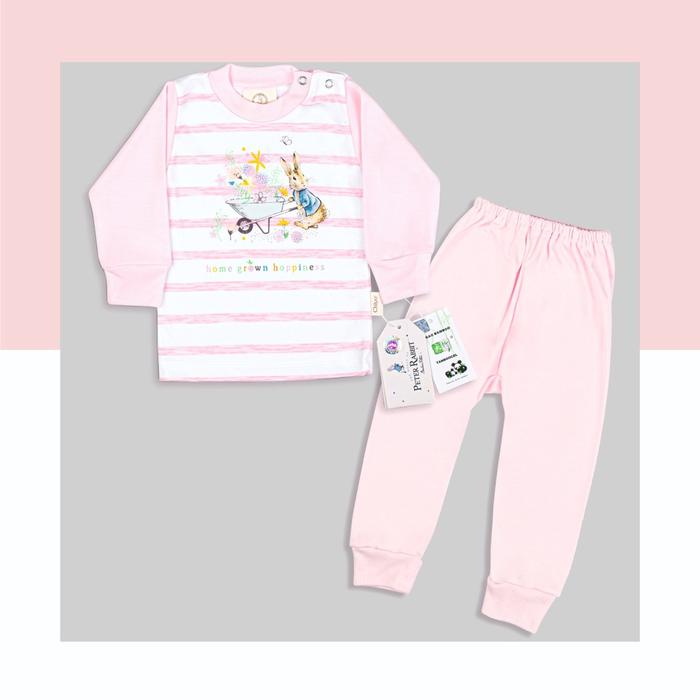 Set Oblong Panjang + Celana Panjang Stripe Peter Rabbit Size S - XXL
