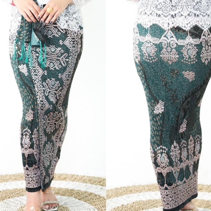 Busana bali kamen rok plisket songket bordir dan selendang cantik