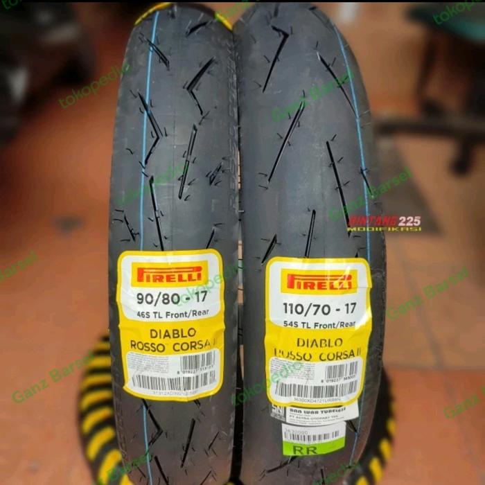 ban pirelli diablo corsa II 100/80 -17 110/80 -17 soft compound tubles