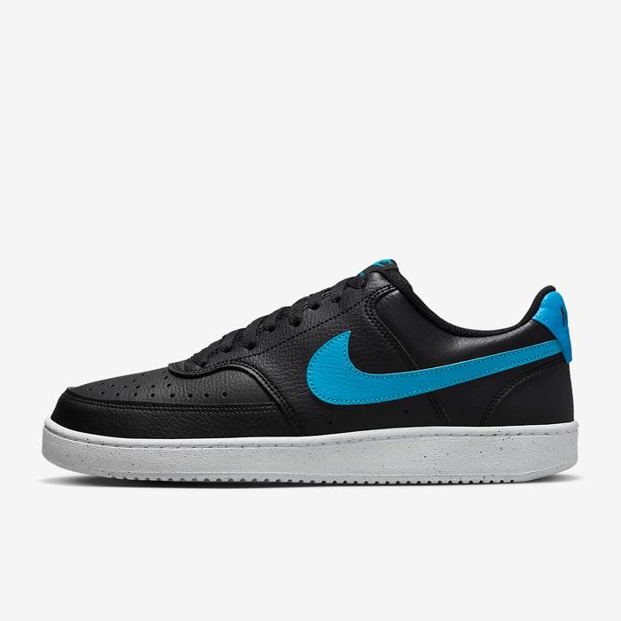 NIKE COURT VISION LOW NEXT NATURE - BLACK/WHITE/LASER BLUE