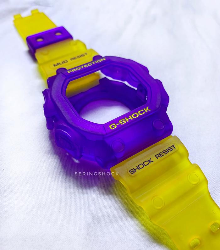 BNB Gshock GX56 KINGKONG UNGU YELLOW LAKERS Strap Besel Casio G-shock