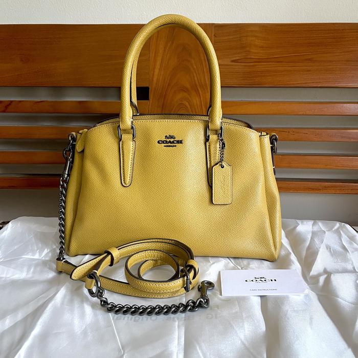 Tas coach original authentic mini sage second preloved kulit branded
