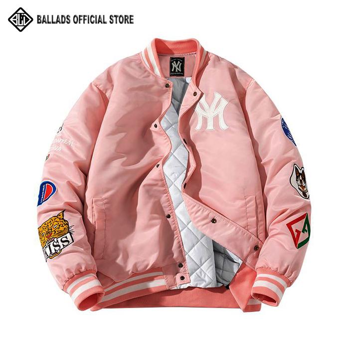 Jaket Varsity New York Yankees Baseball Black MLB Original Premium