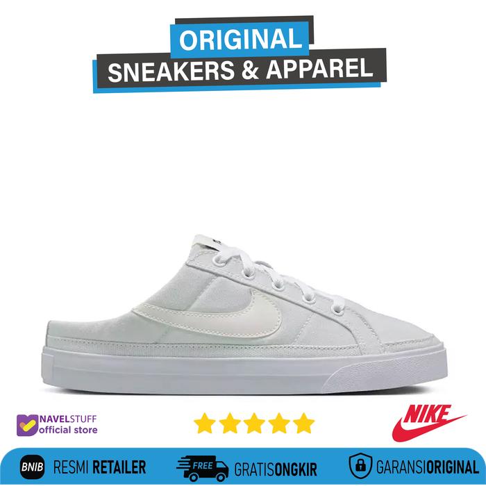 NIKE Court Legacy Mules Photon Dust/Sail/White/Black Original BNIB