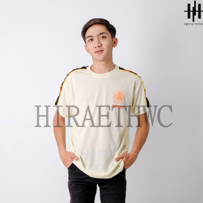 HIRAETHID: KAOS VAVING SATPAM CREAM LENGAN PENDEK BAHAN KATUN TERBAIK