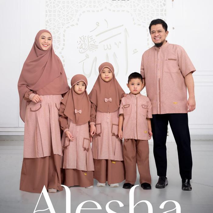 NIBRAS SARIMBIT ALESHA 2023 TERACOTTA - Sarimbit Nibras Terbaru