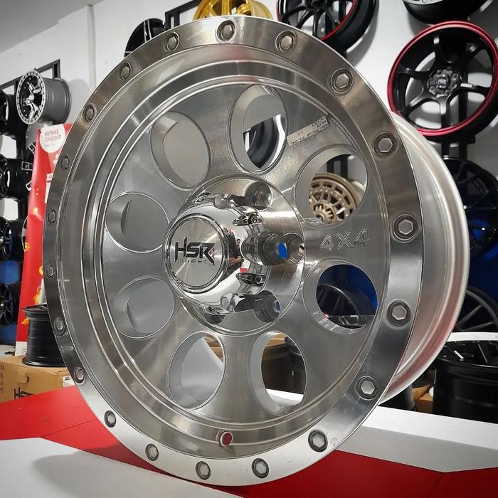 Velg pelek mobil RING 16 HSR velg mobil lubang 6 Warna silver