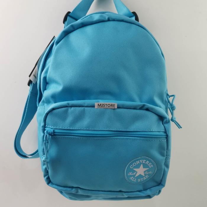 Tas Converse Go Lo Mini Backpack Unisex Adult's - Blue Original