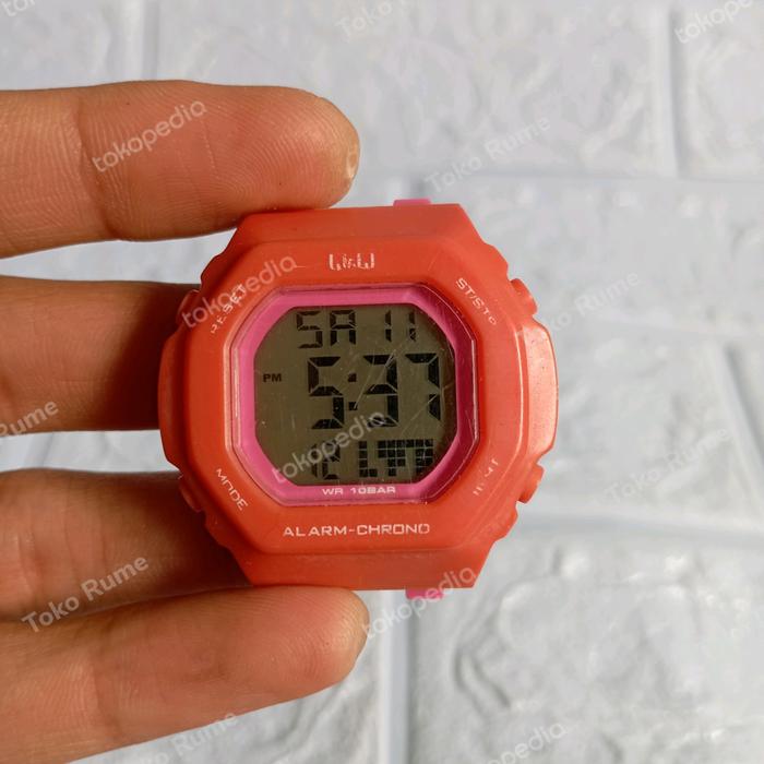 jam tangan digital qnq q&q original bekas second