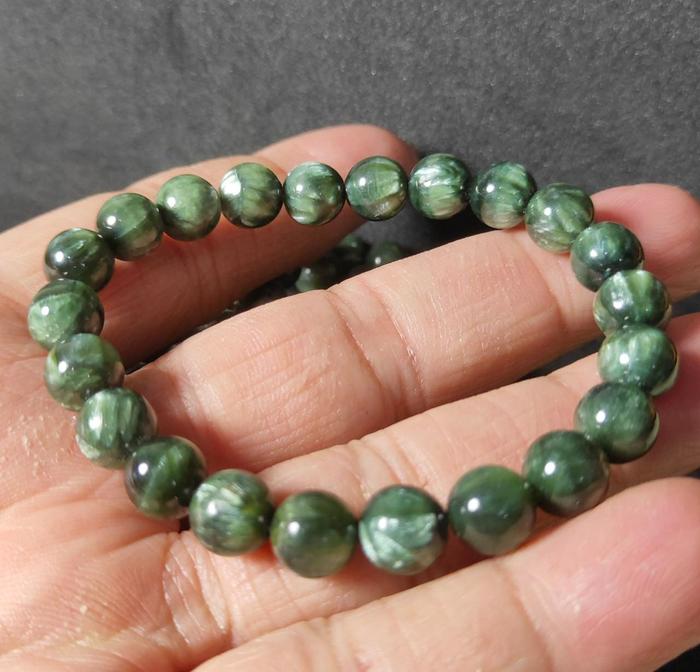 Bracelet / Gelang Natural  Seraphinite 8-8,5 mm Top Grade