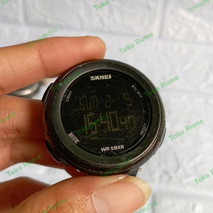 jam tangan digital SKMEI 1219 original bekas second
