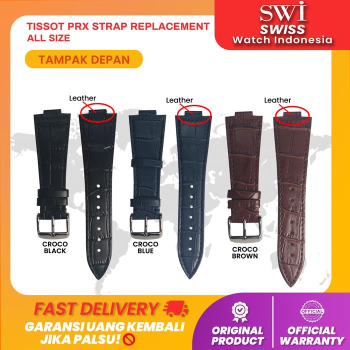 Strap Watch Tali Kulit Jam Tangan Tissot PRX Power Matic 80 Baterai