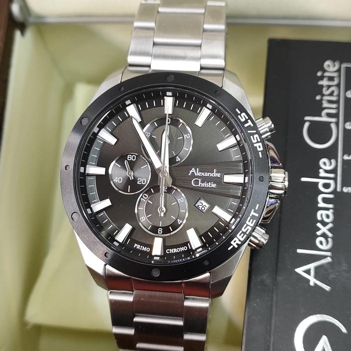 Jam Pria ORIGINAL Alexandre Christie ACF 6669 MC All Solid Stainless
