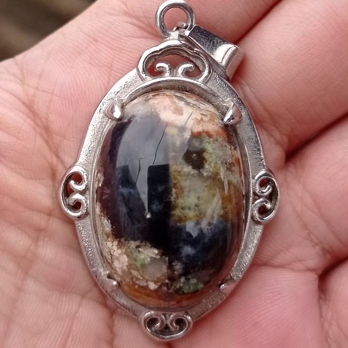 Kalung Liontin Batu Pancawarna Panca Warna Garut Edong