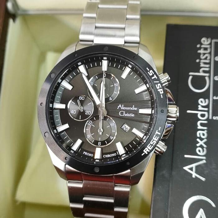 Jam Pria ORIGINAL Alexandre Christie ACF 6669 MC All Solid Stainless